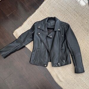 Blank NYC Black Faux Leather Moto Jacket